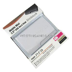 Mobile Mini 2.5 Inch Usb Hard Disk Case Enclosure White For Ps3 / Xbox360 / Wii / Pc