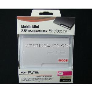 Ps3 / Xbox360 / Wii / Pc 500g / Gb 2.5 Inch Usb 2.0 External Hdd Hard Disk Storage White