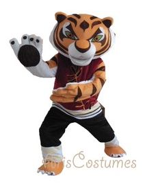 kungfu tiger mascot cartoon costumes