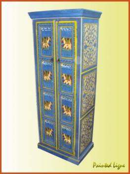 Hand Painted Wardrobe Indian Painted Furniture