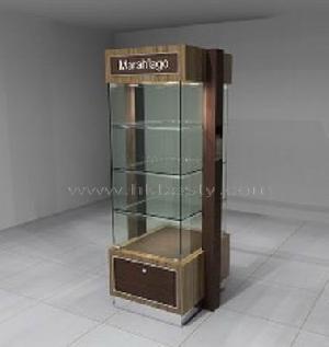 mdf tempered clear glass jewellery display showcase