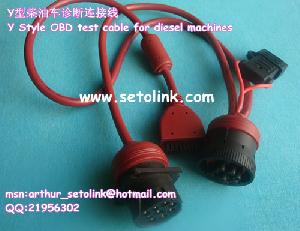 Y Style Obd Test Cable For Diesel Machines Mc066