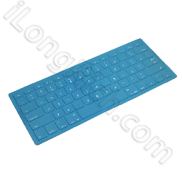 Translucent Color Silicon Soft Keyboard Waterproof And Dustproof Protective Film For Macbook Blue