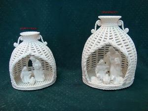 Woven Porcelain Nativity Set