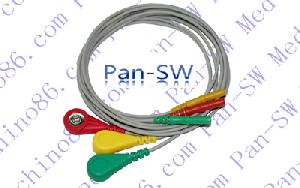 Din Three Lead Ecg Leadwire