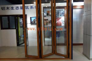 lm80 aluminium wood folding door