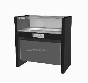 Matt Black Jewellery Display Counter With Light In Jewellery Store