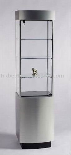 Cherry Red Jewellery Display Case With 12 Led Lights