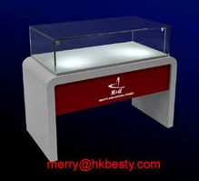 jewellery display counter four powered led spotlights