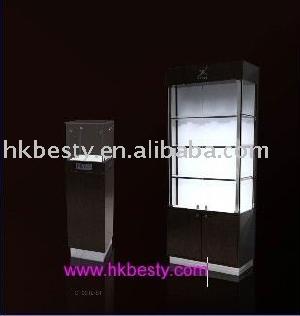 Expensive Watch Display Tower And Cabinet In Matt Black