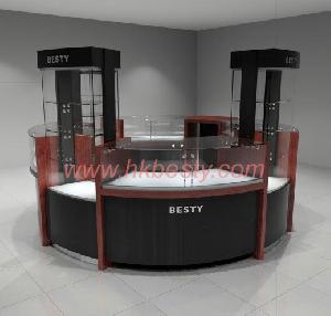 Full-closed Jewelry Jewellery Display Kiosk