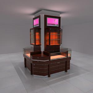 Island Jewellery Jewelry Display Kiosk For Retail Shop