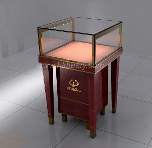 jewelry jewellery display case powered led sides