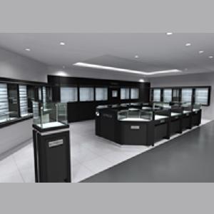 matt jewelry shop jewellery lighted showcase