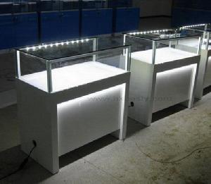 White Mdf Material And Specularity White Watch Display Counter