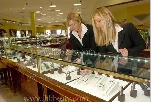 Famous Jewellery Display Showcase With Lights