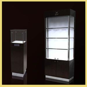 jewellery watch display tower case cabinet