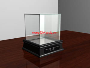 Good Lighted Glass Display Countertop Design