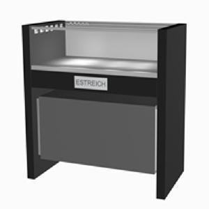 Matt Black Finishes Mdf Good Jewellery Lighted Display Counter