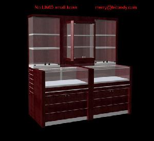 Red Lighted Jewellery Display Counter Design And Custom-made