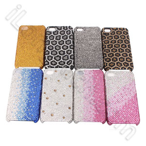 bust luxurious diamond honeycomb rhinestone cases gold