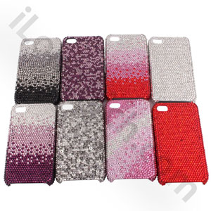 bust luxurious diamond shadow rhinestone cases pink