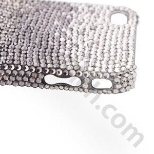 bust luxurious diamond shadow rhinestone cases silver