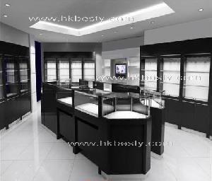 Nice Shop Design Showcase And Led Lighting For Jewelry