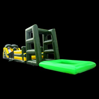 green inflatable sport obstacles