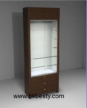 Classical Jewelry Display Cabinet With Super Bright Led Lights