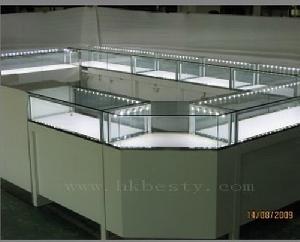 Jewellery Shop Kiosk Showcase And Jewellery Shop Furnitue Design With High Power Led Lighting
