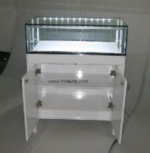 Led Strip Light Jewelry Display Showcase In Jewelry Store Or Shopping Mall