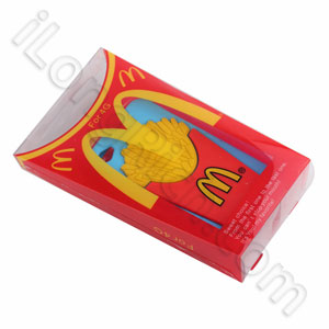 Best Mcdonald Is Series Soft Silicone Cases For Iphone 4 Light Blue