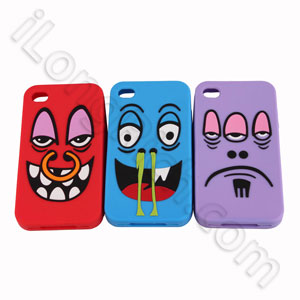 Incadia Series Soft Silicone Cases For Iphone 4 Blue
