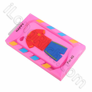 Sportswear Series Soft Silicone Cases For Iphone 4 Pink