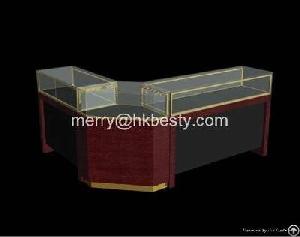 Tempered Glass Display Case, Display Showcase And Counter For Jewellery And Watch