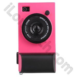 For Iphone 4 Hashy Icamera Series Hard Plastic Cases Red