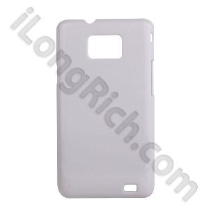 For Samsung I9100 Smooth Face Series Hard Plactic Cases White