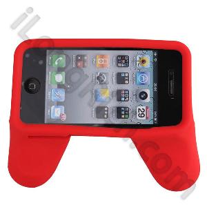 Game Handle Soft Silicone For Iphone4 And 4s-red