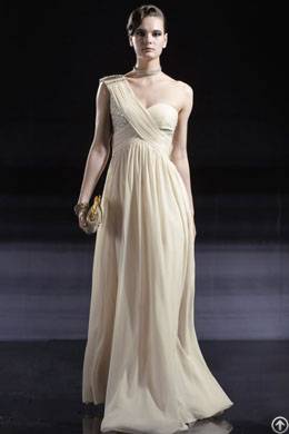2012 Sequins Embellished Single Shoulder High Waist Formal Dress