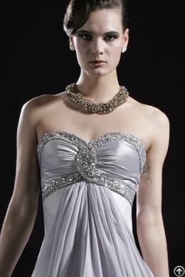 Beads And Sequins Embellished Sweetheart Strapless Formal Dress