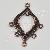 Earring Metal Charm Fit Rhinestone Alloy Charms 2012 Fashion Jewelry Accessories