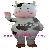 Cow Mascot Costume Carnival Fancy Dress Character Mascot Sports