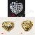 Heart Brass Charm Pendant 2012 Fashion Brass Jewelry Accessories