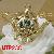 Teapot Brass Pendant With Rhinestone 2012 Fashion Brass Jewelry From China