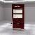 Cherry Red Jewelry Cabinet Storage With Mirror