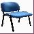 Fabric Chair With Iron Base For School And Office Use