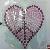 Lead Free Material Half Round Hot Fix Designs For The Heart