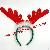 Christmas Feathers Bell Antlers Head Hoops