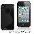 Black Ultra Thin Shape Matte Hard Case Cover For Iphone 4s 4g W / Screen Guard Classics